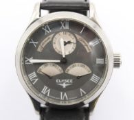 Armbanduhr, Elysee, Automatik, Werk läuft, leicht getragene Erhaltung, D- 4cm