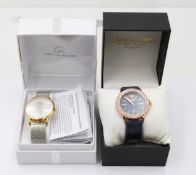 2x div. Modeuhren, Quartzwerke, je in Kasten, Christina Materne und Juicy Couture