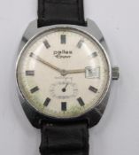 Vintage-Armbanduhr, PALLAS Eppo, Handaufzug, Werk läuft, getragene Erhaltung, D- 3,3cm