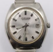 Vintage-Armbanduhr, Citizen, Automatik, Werk läuft, getragene Erhaltung, D- 3cm