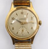 Vintage-Armbanduhr, Junghans, Handaufzug, Werk läuft, getragene Erhaltung, D-3,2cm