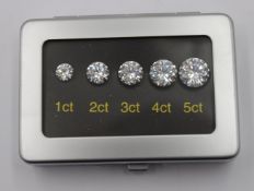 Box zur Karatbestimmung, keine echten Steine