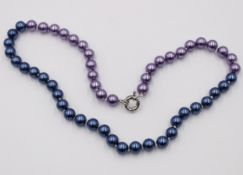 Muschelkern-Perlenkette, ca. L-46cm