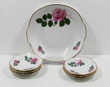 7 tlg., Konfektset, Rheinpfalz, Rosendekor