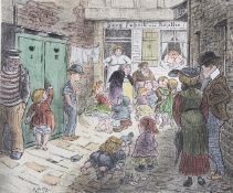 Heinrich ZILLE (1858-1929), Berlin - Ackerstraße (Sarg-Fabrik von Schultze), 1905, Heliogravure in