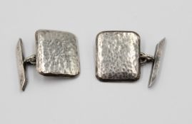 Paar 900er Silber-Manschettenknöpfe, ca. 1,5 x 1,8cm