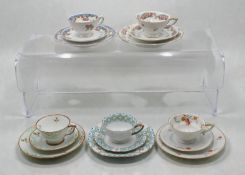 5x div. Sammelgedecke, Art-Déco, 3x Thomas, 2x Eschenbache und 1x Arzberg, ca. H-6cm