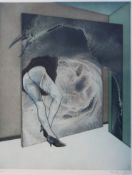 Ebrahim EHRARI (1938), Farbradierung, Nr. 10/35, gerahmt/Glas, RG 71 x 58cm