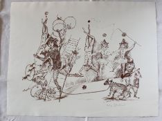 Bele BACHEM (1916-2005), Zirkus, Lithographie, handsign. ungerahmt, BG 49 x 63cm