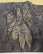 Otto Wilhelm EGLAU (1917-1988) , betitelt "Steile Küste", Nr. 1/30, Eigendruck, ger./Glas, RG 61 x