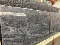 SLABS - EMPERADOR BLACK MARBLE| 63" X 115" X 2CM | 50 SQ. FT. / SLAB (AISLE G)