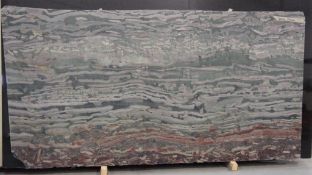 SLABS - VERDE CHAIN MARBLE | 57" X 114" X 2CM | 45 SQ. FT. / SLAB (AISLE E)