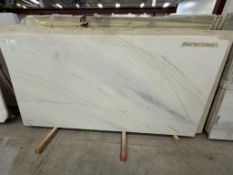 SLABS - BIANCO LASA VENA ORO MARBLE | (2) 57" X 117" & (1) 57 X 109 X 2CM | 46 SQ. FT. / SLAB + (1)