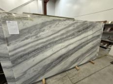 SLABS - BIANCO CARAIBI MARBLE|(5) 61" X 124" & (1) 61" X 111" X 2CM | 53 - 47 SQ. FT. / SLAB (AISLE