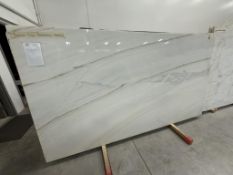 SLABS - BIANCO LASA FANTASTICO MARBLE |56" X 110" X 2CM | 43 SQ. FT. / SLAB (AISLE D)