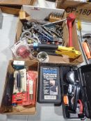 LOT - HELI COLLS & LABELGUN, TINSNIPS, CLEVISES, HOLE CUTTERS