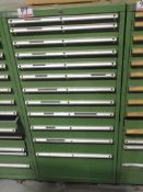 LISTA GREEN 30 X 28 X 59" 12-DRAWER TOOLING CABINET