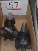 LOT - #40 TAPER 5 & 6 TOOTH CARBIDE INSERT CUTTERS