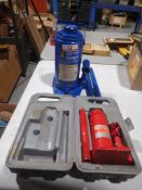 LOT - MOTOMASTER 4TON & POWERFIST 3 OTON HYDRAULIC JACKS