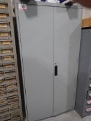 GREY STEEL 2-DOOR 36 X 18 X 6' STORAGE CABINET