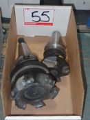 LOT - #40 TAPER 5 & 6 TOOTH CARBIDE INSERT CUTTERS (2 PCS)