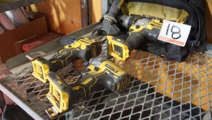 LOT - ASST. DEWALT 20V MAX XR DRILLS, IMACT DRIVER (6 PCS)