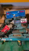 LOT - ASST. MILWAUKEE, BOSCH, MAKITA 4 1/2" ANGLE GRINDERS