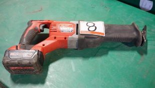 MILWAUKEE M18 SAWZALL C/W M18 XC 5.0 BATTERY