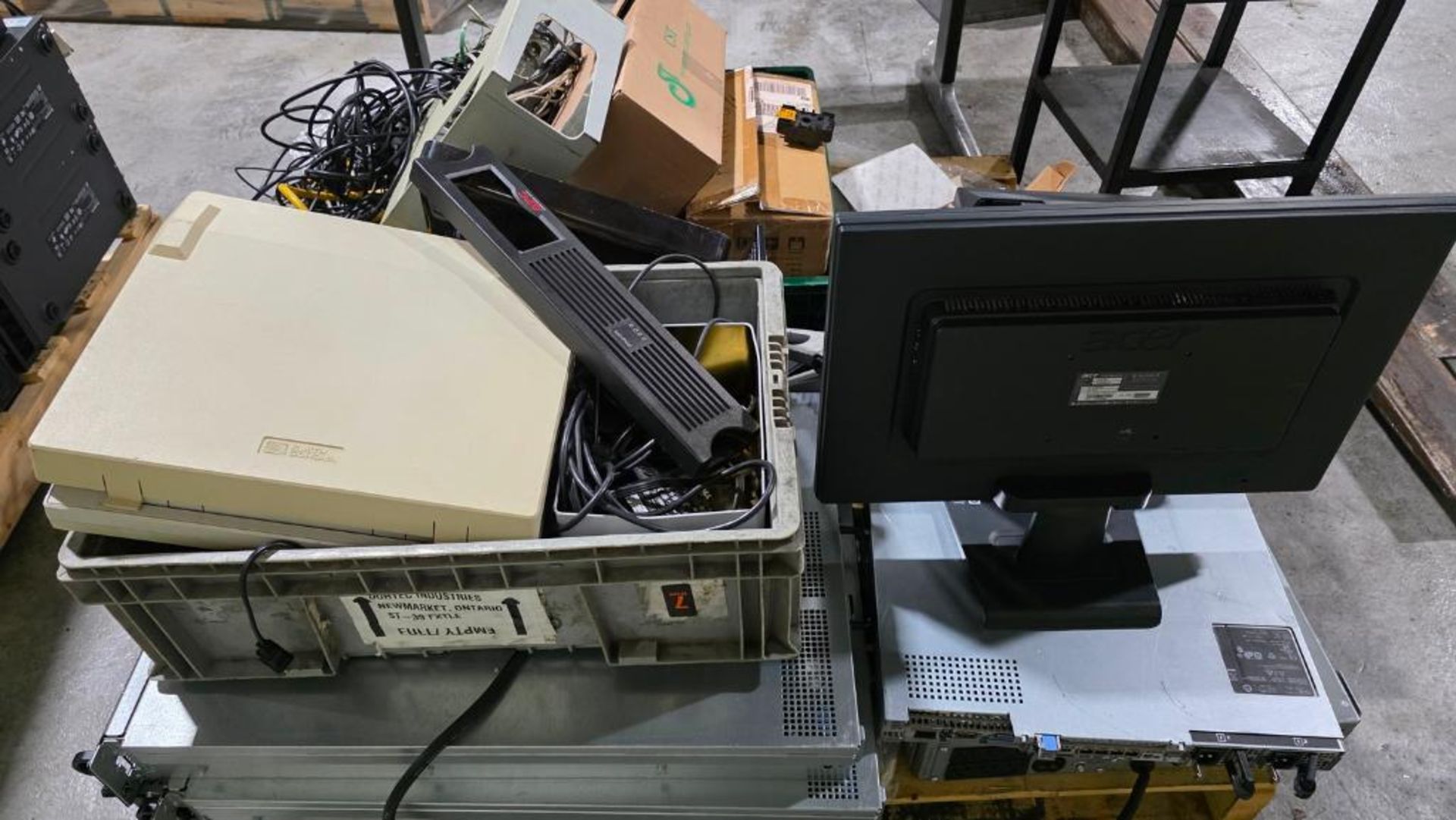 LOT - ASSTD PC'S, SRVERS, CABLES ETC.