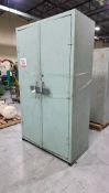 GREY METAL 4'X2'X86" H.D STORAGE CABINET