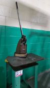 16 GAUGE MILD STEEL MANUAL NOTCHER W/ STAND