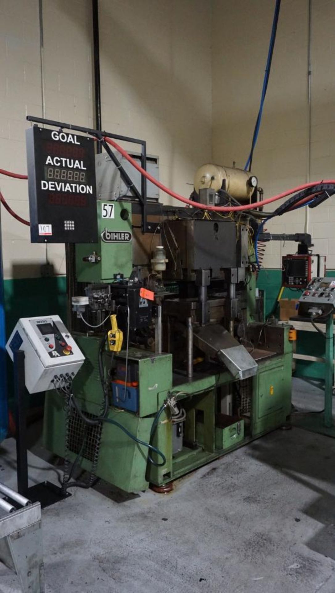 Multiforming LOT - BIHLER MULTI FORMING MACHINE C/W VIBRATORY BOWL FEEDER, UNCOILER ...
