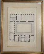 Klassizistische Architekturskizze