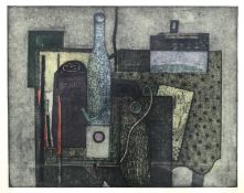 Sohns, Kurt: Stillleben mit Flasche, Ende 1950er Jahre