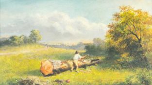 Manner of Arthur Ernest STREETON (1867-1943) The Woodcutter