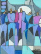 Zully BAZAN (XX-XXI, Argentinian) Bajo una luz azul