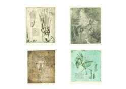 Marie-Fred DUPRE (XX-XXI) Four works from a series focussed on The Structure of Mythical Beasts