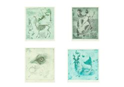 Marie-Fred DUPRE (XX-XXI) Four works from a series focussed on The Structure of Mythical Beasts