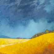 David GAINFORD (1941) Cornfields In West Penwith