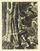 Rona DYER (1923) Rata Felling a Tree