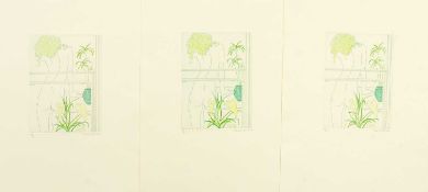 Sheila OLINER (1920-2020) Nude with Potted Plants - Three Editions