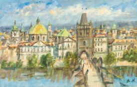 Manner of Oskar KOKOSCHKA The Charles Bridge, Prague