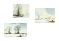 Lewis HOWE-BENNETT (1936) Three Winter Views