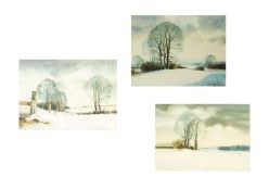 Lewis HOWE-BENNETT(1936) Three Winter Views
