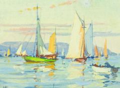 Howard BARRON (1900-1991) Sail Boats, Calm Day