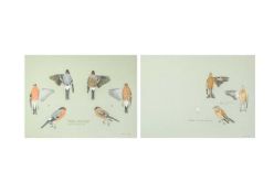 Valentine Stewart 'Pat' PATON (1925-2012) Linnet & Bullfinch