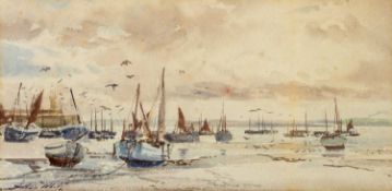 Arthur WHITE (1865-1953) Looking Out from Harbour Beach, St Ives