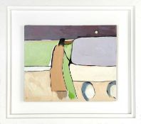 Leon DAVIES (1947) Stroll In The Park 4, Pushing The Pram