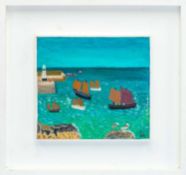 Andrew Stewart WEIR (1948) Luggers off St Ives Harbour, 2011