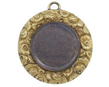 An early 19th-century high-purity gold locket pendant.